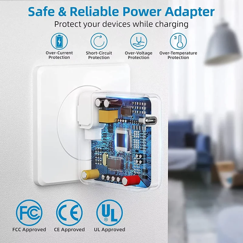 45W Mag2 T Power Adapter – Magsaf*2 T Magnetic Charger for MacBook Air/Pro (A1466)