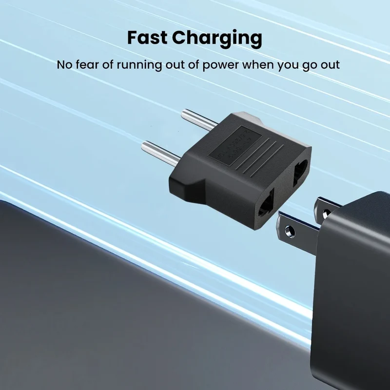 3/5/10pcs Mini US To EU Plug Converter America European Travel Charger Adapter AC Outlet 4.8mm/4.0mm US to EU Converter Socket