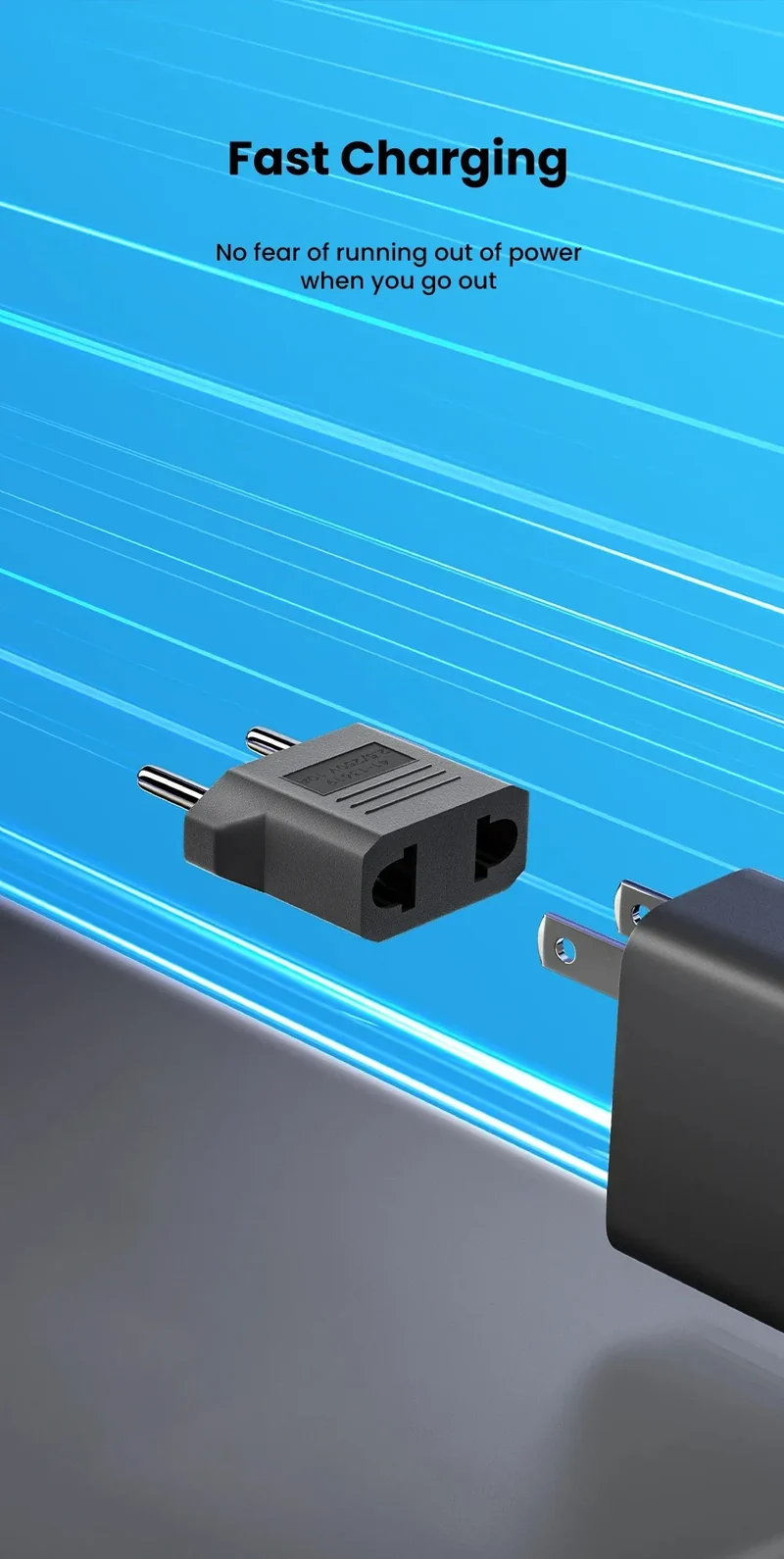 3/5/10pcs Mini US To EU Plug Converter America European Travel Charger Adapter AC Outlet 4.8mm/4.0mm US to EU Converter Socket