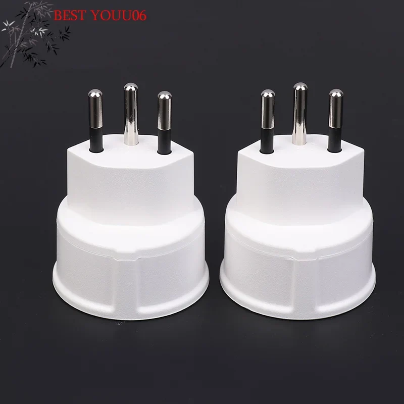 (YOUU06)1pc Embedded Swiss Adapter Converter Plug EU DE Germany Socket 3Pin Swiss Plugs Adaptor Swiss Plug Turn To French Plug