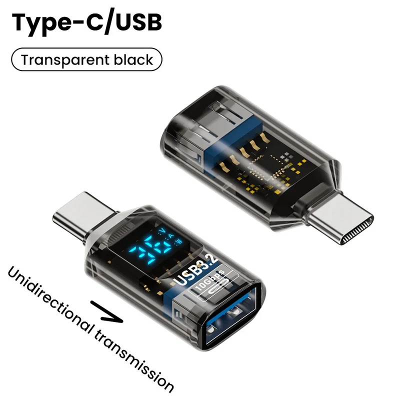 120W USB 3.2 Digital Display Adapter 10Gbps USB 3.2 to Type C Adapter USB Male To USB Female Converter For PC Laptop OTG Adapter