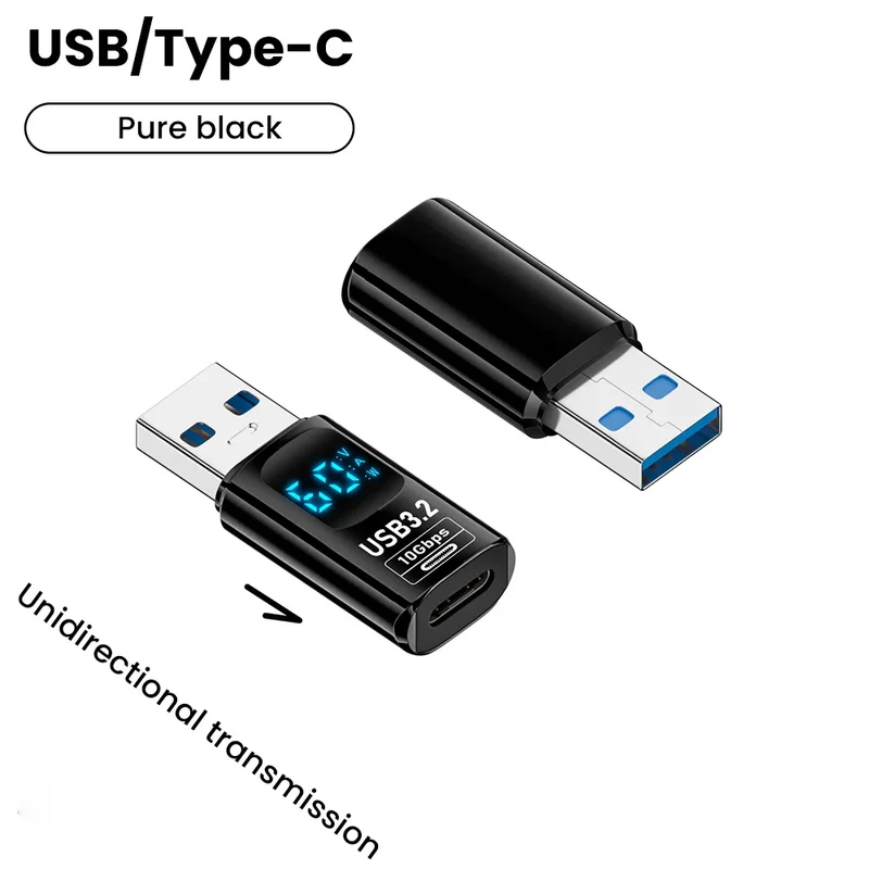 120W USB 3.2 Digital Display Adapter 10Gbps USB 3.2 to Type C Adapter USB Male To USB Female Converter For PC Laptop OTG Adapter
