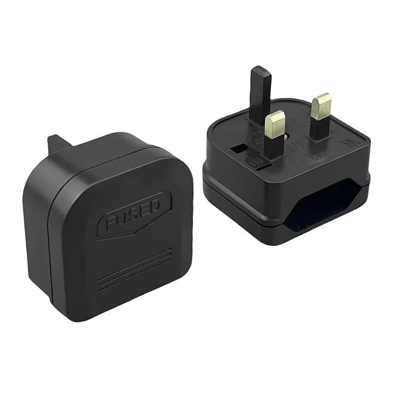 European Euro Eu 2 Pin To Uk 3 Pin Power Socket Travel Plug Adapter Converter Power Adapter Charger AC Power Cord Socket Outlet