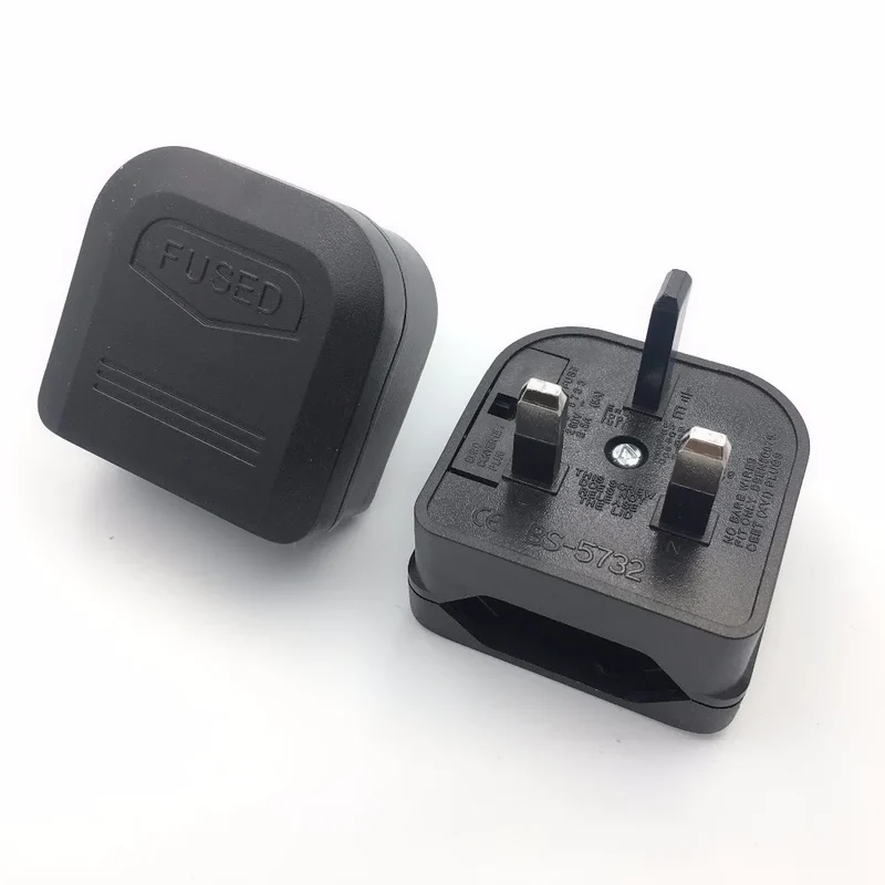 European Euro Eu 2 Pin To Uk 3 Pin Power Socket Travel Plug Adapter Converter Power Adapter Charger AC Power Cord Socket Outlet