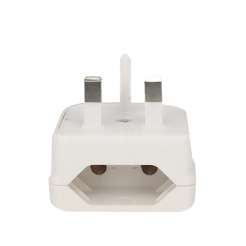 European Euro Eu 2 Pin To Uk 3 Pin Power Socket Travel Plug Adapter Converter Power Adapter Charger AC Power Cord Socket Outlet