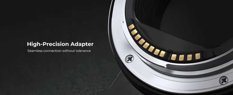 K&F CONCEPT EF to EOS R Adapter Auto Focus Lens Mount Adapter for Canon EF EF-S Lens to Canon EOS R/RF R3 R6 R50 Mount Cameras
