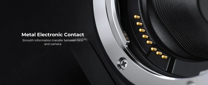 K&F CONCEPT EF to EOS R Adapter Auto Focus Lens Mount Adapter for Canon EF EF-S Lens to Canon EOS R/RF R3 R6 R50 Mount Cameras