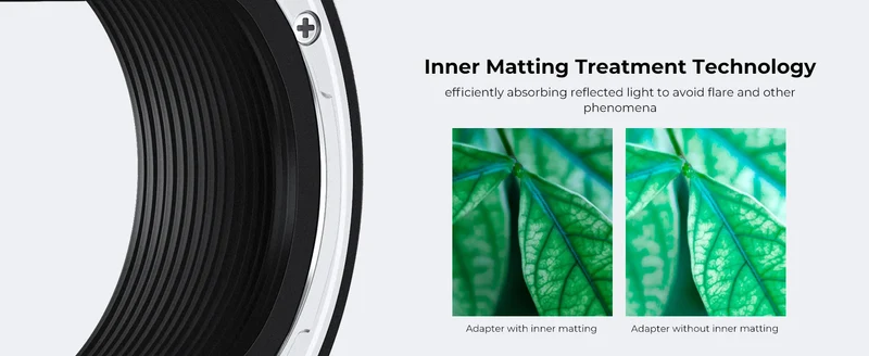 K&F CONCEPT EF to EOS R Adapter Auto Focus Lens Mount Adapter for Canon EF EF-S Lens to Canon EOS R/RF R3 R6 R50 Mount Cameras