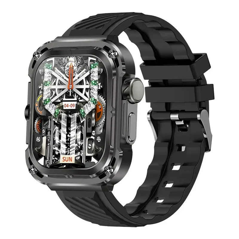 2024 FT61 Smart Watch for Men BT Call Health Monitoring 1.75inch Screen IP68 Waterproof GPS Positioning Sport Smartwatch
