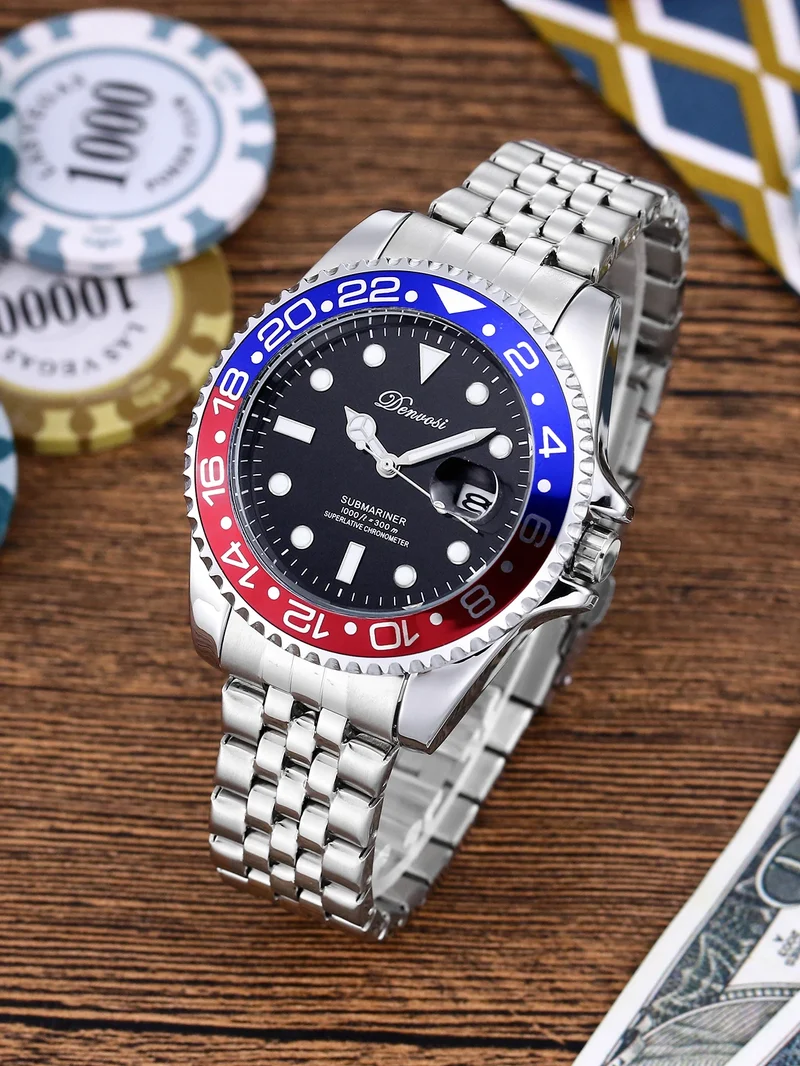 Denvosi Stainless Steel BRAND Luxury Quartz Watches for Men OEM Sales Montre Quartz Pour Homme