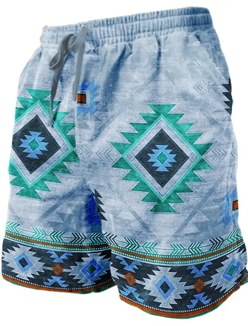 Men's Beach Pants Compass 3D Printed Shorts Men's Summer Breathable Shorts Fitness Street Shorts Men's Ropa Hombre
