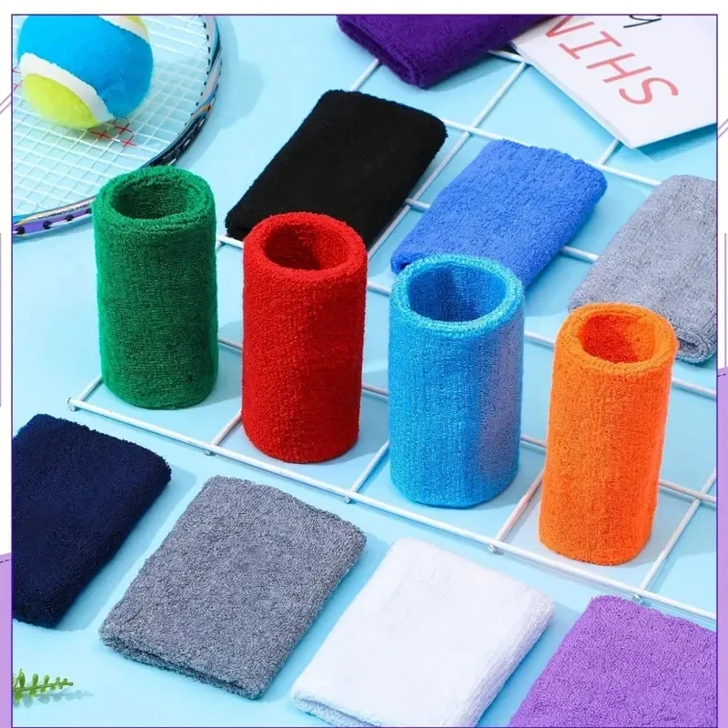 8×10CM Towel Sports Wristbands Tennis Sweat Bands Wrist Guard For Basketball Volleyball padel Fitness Sweatbands Wrap Padel Cuf