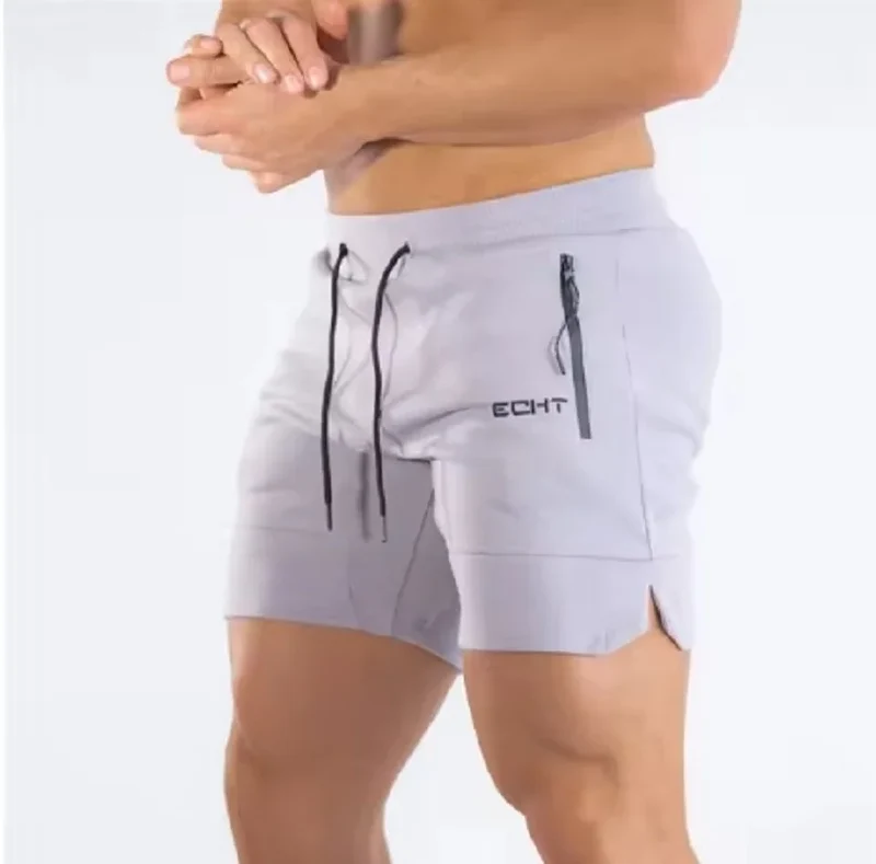 New Sports Shorts Men Beaching Shorts Zip pocket Trousers Bodybuilding Sweatpants Fitness Jogger Running Gyms Men Shorts