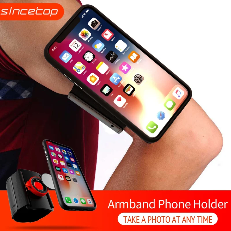 Outdoor Wristband Armbands Phone Holder Running Climbing Fitness Arm Band Wrist Case Stand Lock Men Women for iPhone Xiaomi
