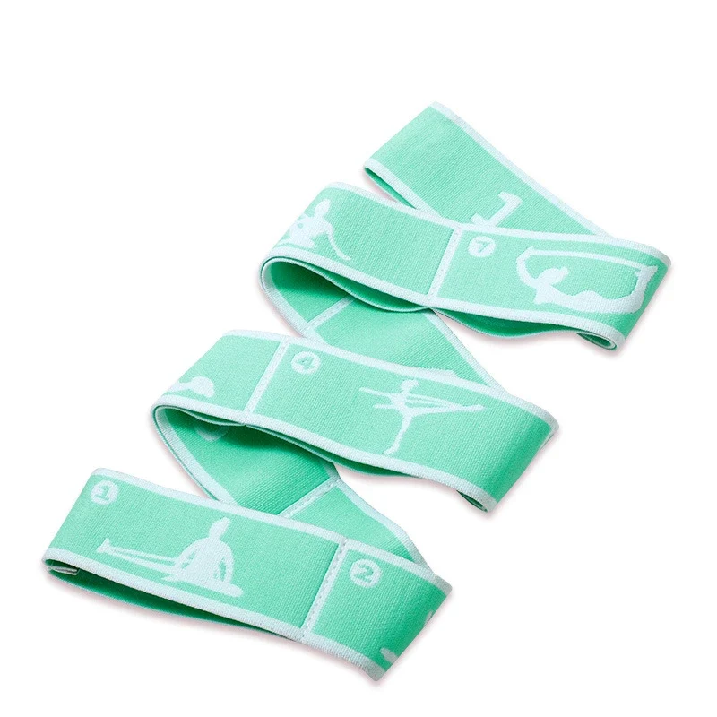 Yoga Stretching Belt Dance Stretching Band Loop Yoga Pilates Fitness Tension Belt Digital Stretch Elastic Band Resistance Band