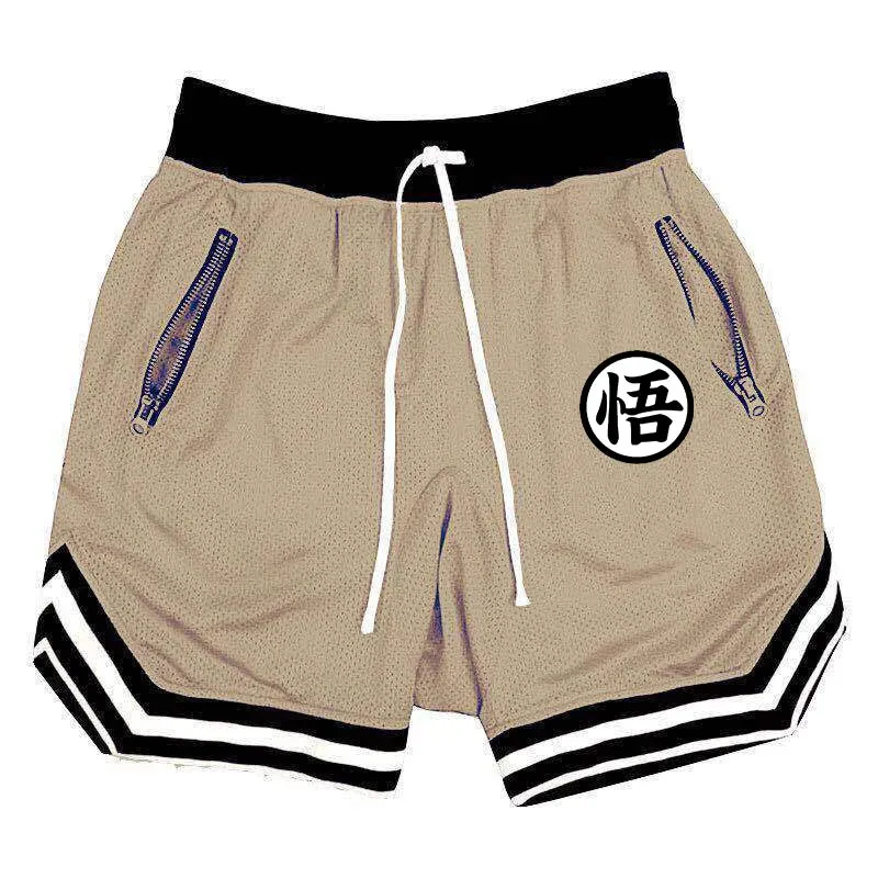 Men's Fitness Joggers Casual Breathable Short Sports Basketball Shorts Mesh Quick Dry Gym Shorts for Male Pants Summer
