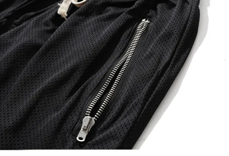 Men's Fitness Joggers Casual Breathable Short Sports Basketball Shorts Mesh Quick Dry Gym Shorts for Male Pants Summer