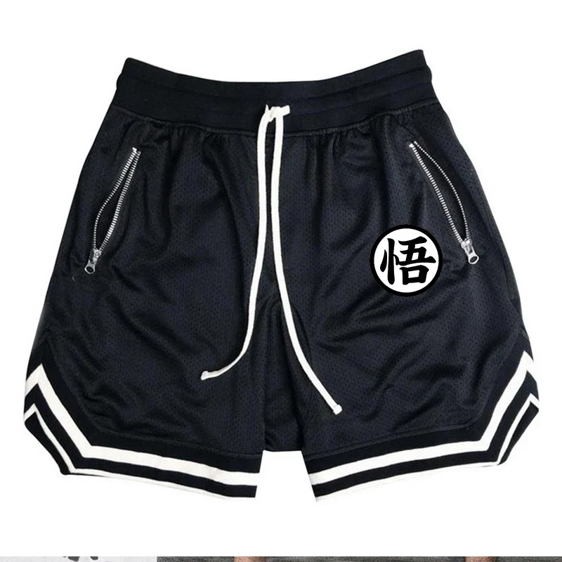 Men's Fitness Joggers Casual Breathable Short Sports Basketball Shorts Mesh Quick Dry Gym Shorts for Male Pants Summer