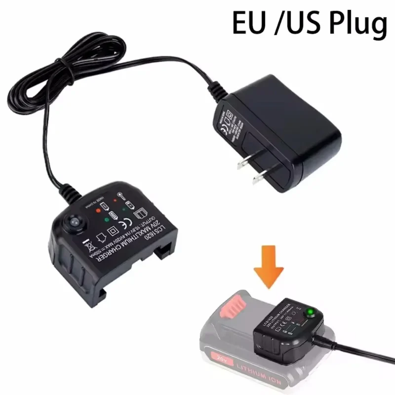 Lithium Battery Charger For Black&Decker 10.8V 14.4V 18V 20V Serise LBXR20 Electric Drill Screwdriver Battery Charging Tool