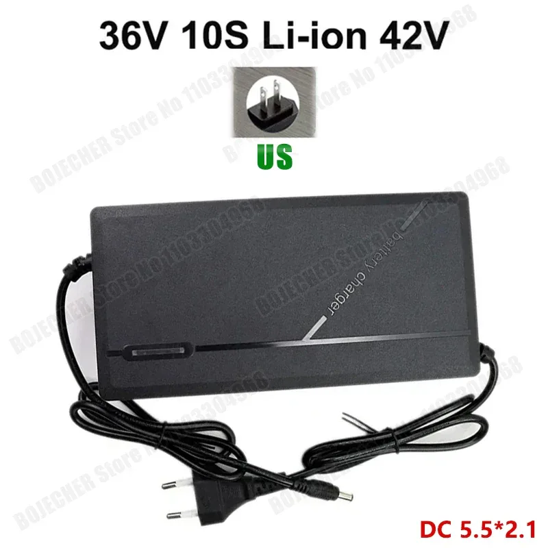 36V 48V 60V 72V Charger 2A 3A 5A 10S 13S 16S 20S Li-ion Battery Pack 42V 54.6V 67.2V 84V Ebike Intelligent Fast Charging EU Plug