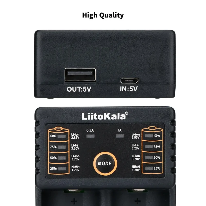 LiitoKala Lii-202 18650 Charger 1.2V/3.7V/3.2V/3.85V 21700 20700 2665014500 16340 NiMH li-ion battery Smart charger