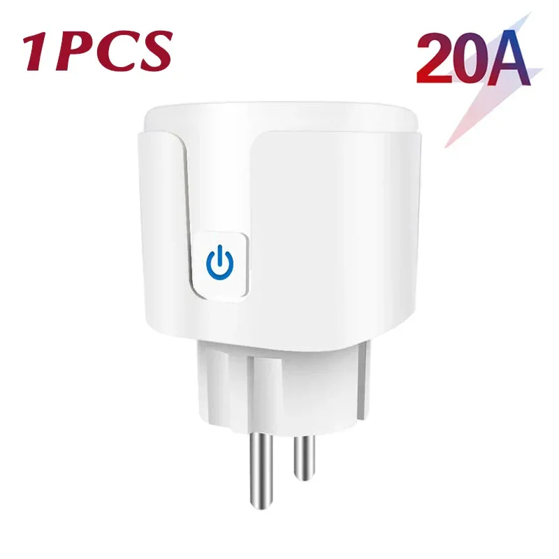EU 16A/20A Smart Plug WiFi Socket With Power Monitor Timing Function Tuya Smart Life APP Control Works With Alexa Google Home