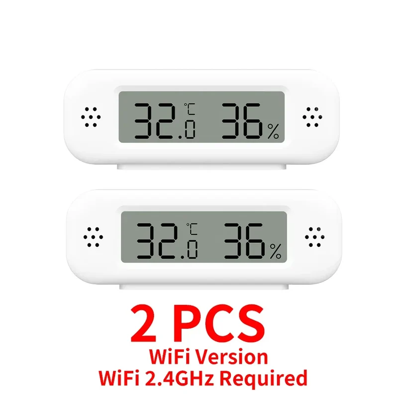 Tuya WiFi Zigbee 3.0 Temperature Humidity Sensor Hygrometer Thermometer App Remote Monitor Work With Yandex Alexa SmartLife