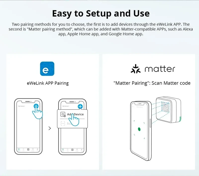 SONOFF MINI R4 Matter MINIR4M Matter Relay Sonoff Mini R4 Extreme Wifi Smart Switch Matter with Alexa Google Home Homekit