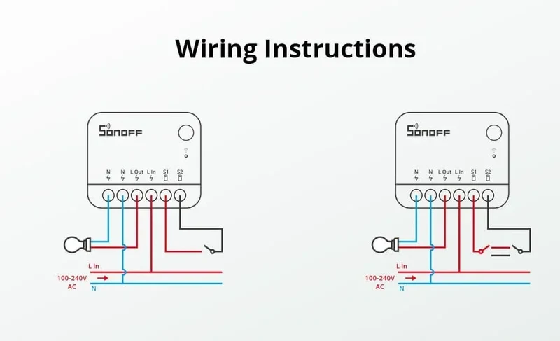 SONOFF MINI R4 Matter MINIR4M Matter Relay Sonoff Mini R4 Extreme Wifi Smart Switch Matter with Alexa Google Home Homekit