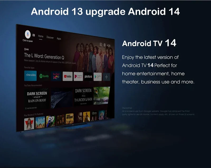 Smart TV Box 8GB 128GB Android 14 ATV Allwinner H313 Google Assistant 8K Video 4k HDR10 Media Player T1 Very Fast Set Top Box