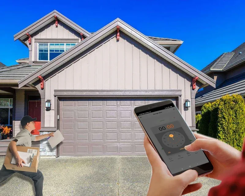 Wofea WiFi Smart Garage Door Opener Controller DC12/DC24V Works with Alexa Google Home 2.4G APP No Gateway Required