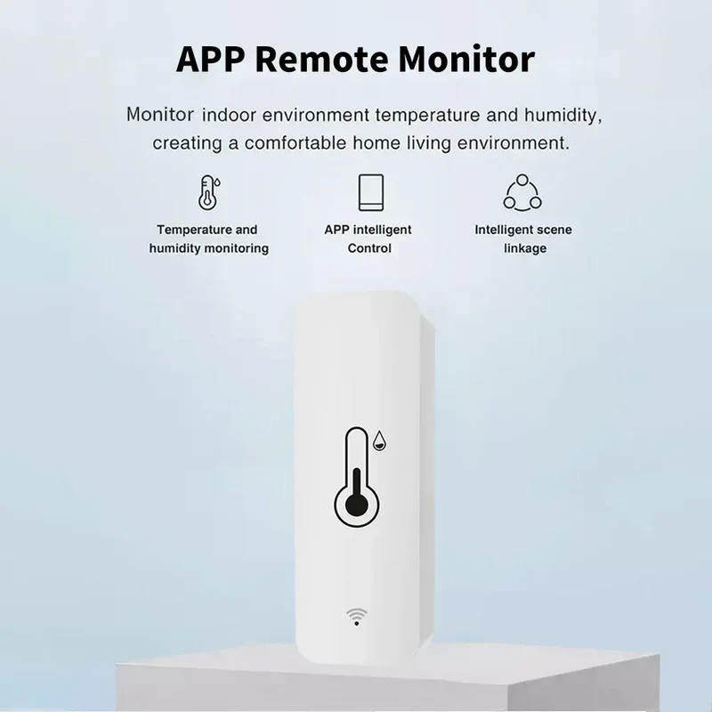 Tuya Zigbee WiFi Temperature And Humidity Sensor APP Remote Monitor For Smart Home var SmartLife WorkWith Alexa Google Assistant
