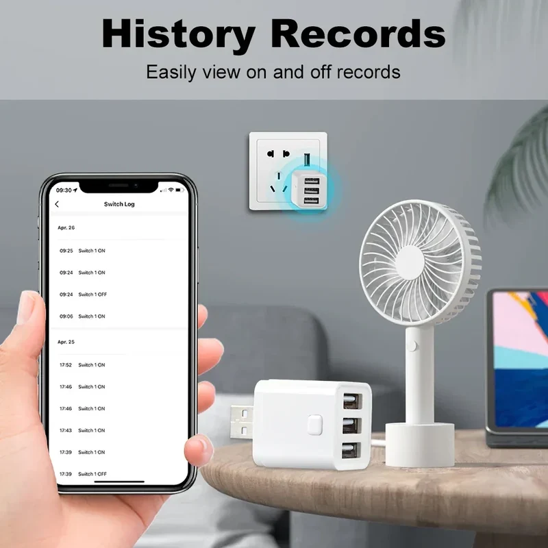 Tuya Smart WiFi/Zigbee Micro USB Adaptor Switch 5V Mini 1 2 3 USB Power Adaptor Smart Life Control Via Alexa Google Yandex Alice