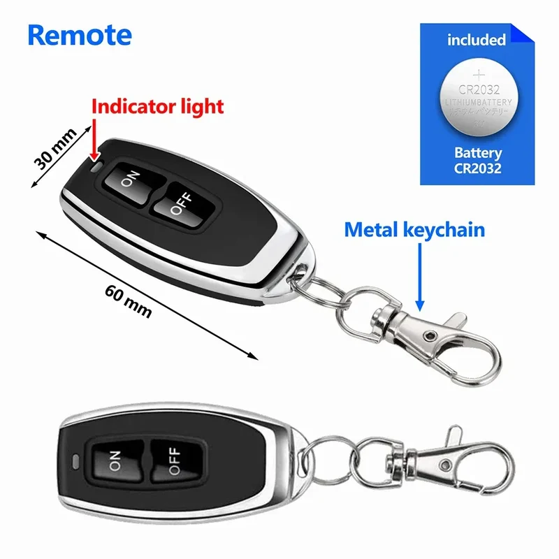DC 12V 433Mhz RF Wireless Remote Control Switch Relay 1CH Receiver Module For LED Door Electromagnetic Lock Smart home DIY