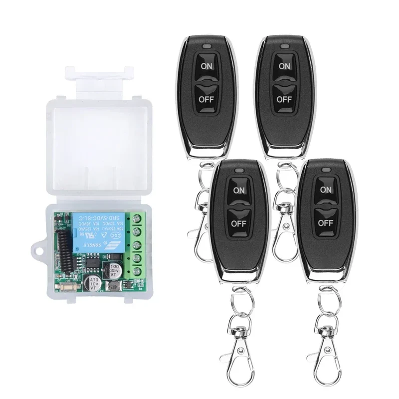 DC 12V 433Mhz RF Wireless Remote Control Switch Relay 1CH Receiver Module For LED Door Electromagnetic Lock Smart home DIY