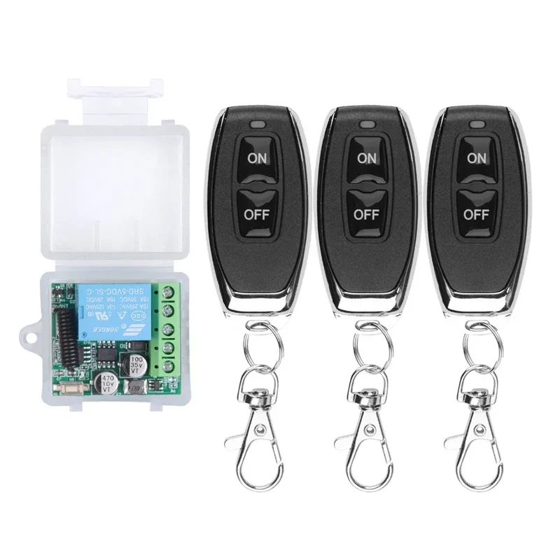 DC 12V 433Mhz RF Wireless Remote Control Switch Relay 1CH Receiver Module For LED Door Electromagnetic Lock Smart home DIY