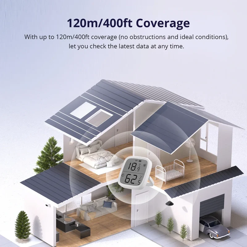 SONOFF SNZB-02D Zigbee LCD Smart Temperature Humidity Sensor Wireless Hygrometer Thermometer Alexa Google Home Alice