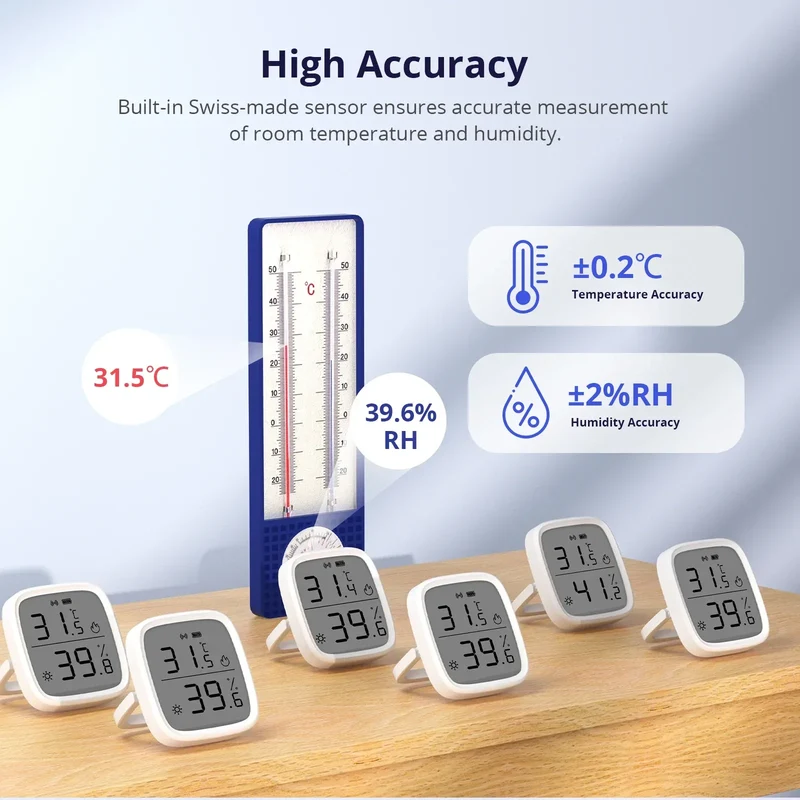 SONOFF SNZB-02D Zigbee LCD Smart Temperature Humidity Sensor Wireless Hygrometer Thermometer Alexa Google Home Alice