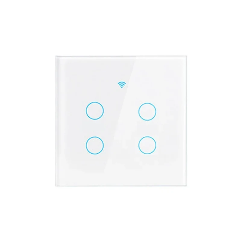 Tuya Wifi EU Smart Switches 1/2/3/4Gang Touch Light Switch Wall Sensor 433mhz RF Switches Smart Life for Alexa Google Home Alice
