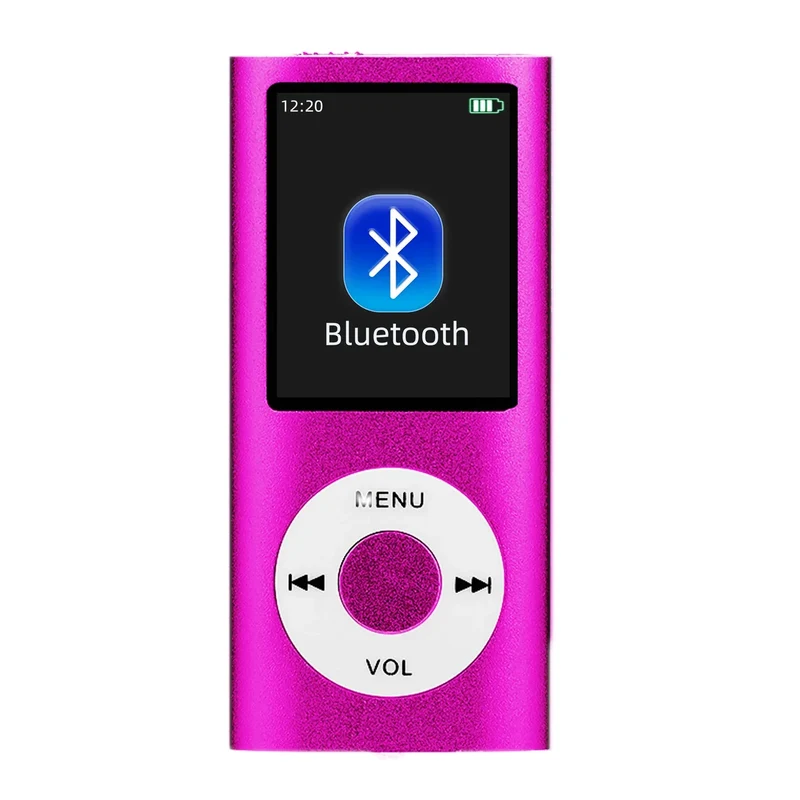 MP3 Player with Earphone Data Cable Stylish Multifunctional Lossless Sound Slim 1.8 Inch LCD Screen Portable MP3 Music Players