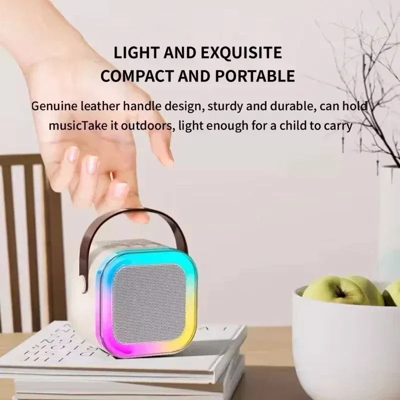 Karaoke Wireless Portable Bluetooth Speaker With Microphone Machine Mini Lamp Caixa De Som Sound Box Music Small Blootooth Mp3