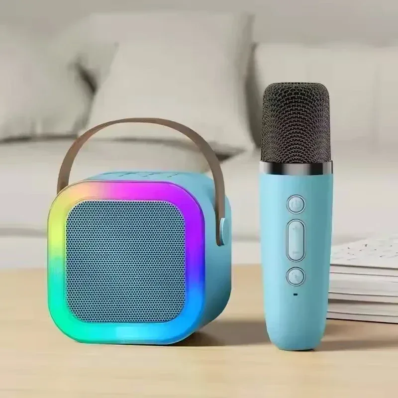 Karaoke Wireless Portable Bluetooth Speaker With Microphone Machine Mini Lamp Caixa De Som Sound Box Music Small Blootooth Mp3