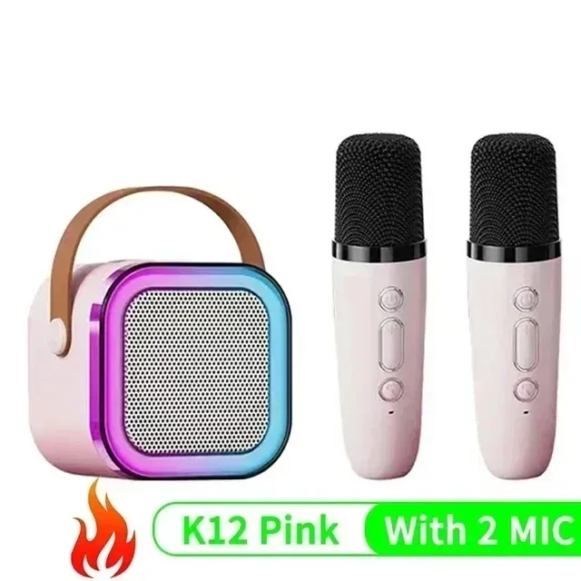 Karaoke Wireless Portable Bluetooth Speaker With Microphone Machine Mini Lamp Caixa De Som Sound Box Music Small Blootooth Mp3