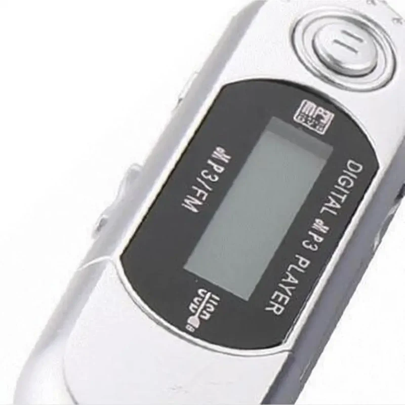MP3 Mini Player Support 32G TF Card Flash Drive Lightweight LCD Music Player 3.5mm Audio Jack One Finger Control with Card Slot