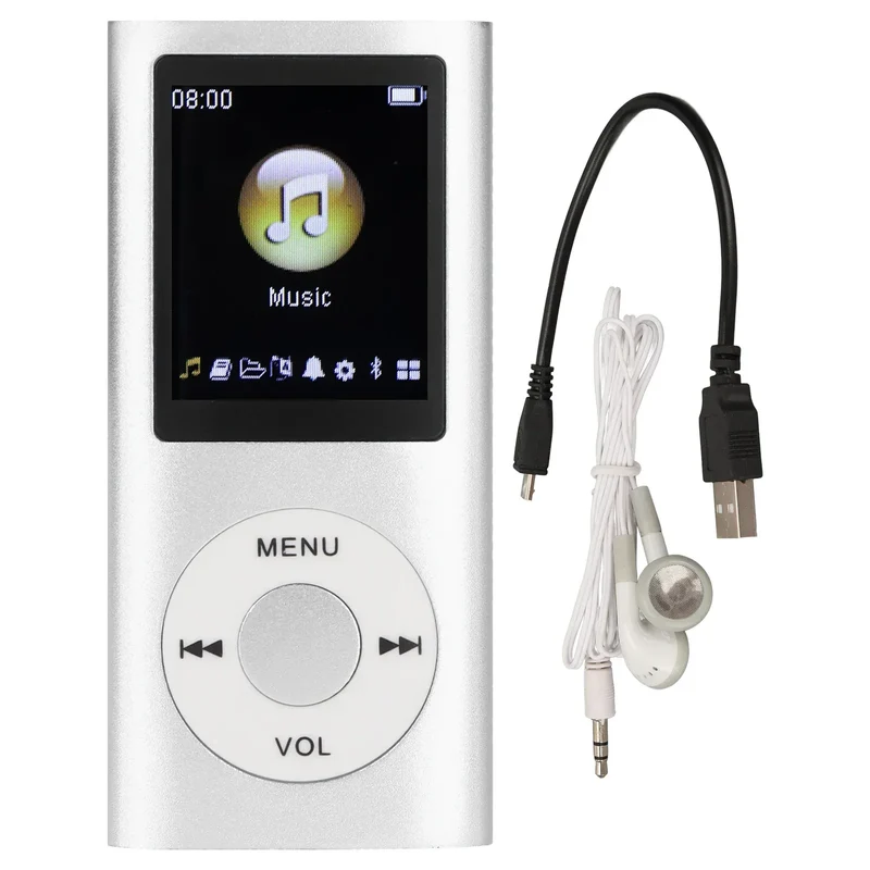 1.8 Inch LCD Screen MP3 Player Stylish Multifunctional Lossless Sound Slim Portable MP3 Music Player