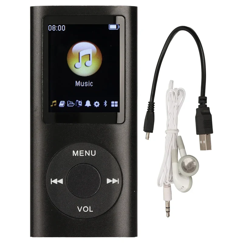 1.8 Inch LCD Screen MP3 Player Stylish Multifunctional Lossless Sound Slim Portable MP3 Music Player
