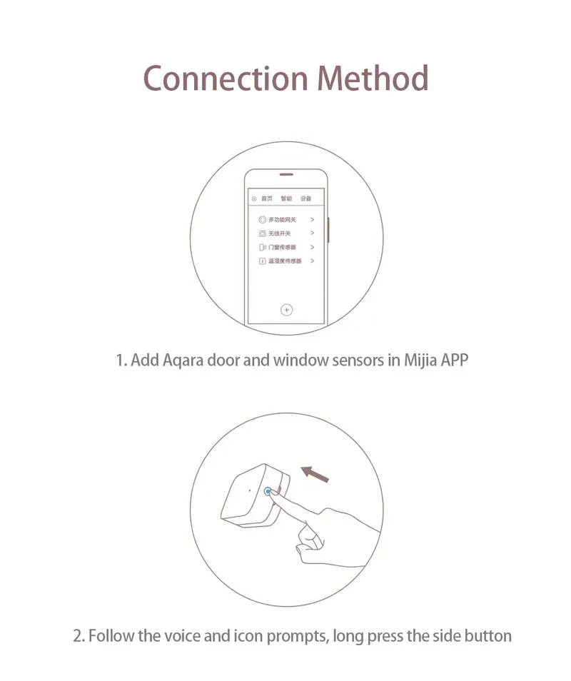 Aqara Door Window Sensor Zigbee Wireless Connection Smart Mini Door Sensor Work With APP HomeKit Mi Home For Xiaomi Smart Home
