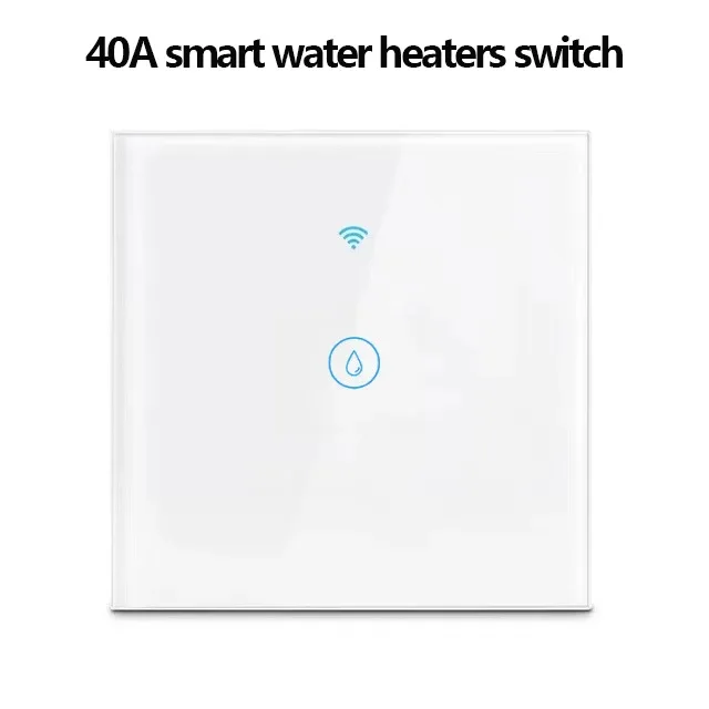 40A Tuya Smart Wifi Water Heater Boiler Touch Switch EU for Lighting Water Heater Air Conditioner Works with Google Home Alexa