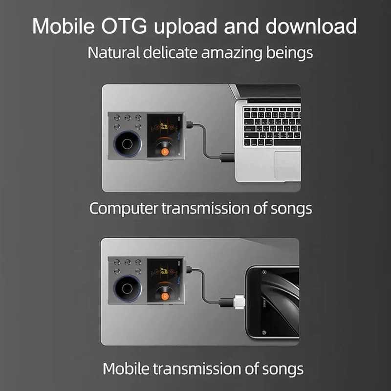 Hi-Fi Digital Audio MP3 Player Lossless DSD High Definition Portable MP3 Music Player Built-in 16GB Walkman Supports 20 Language