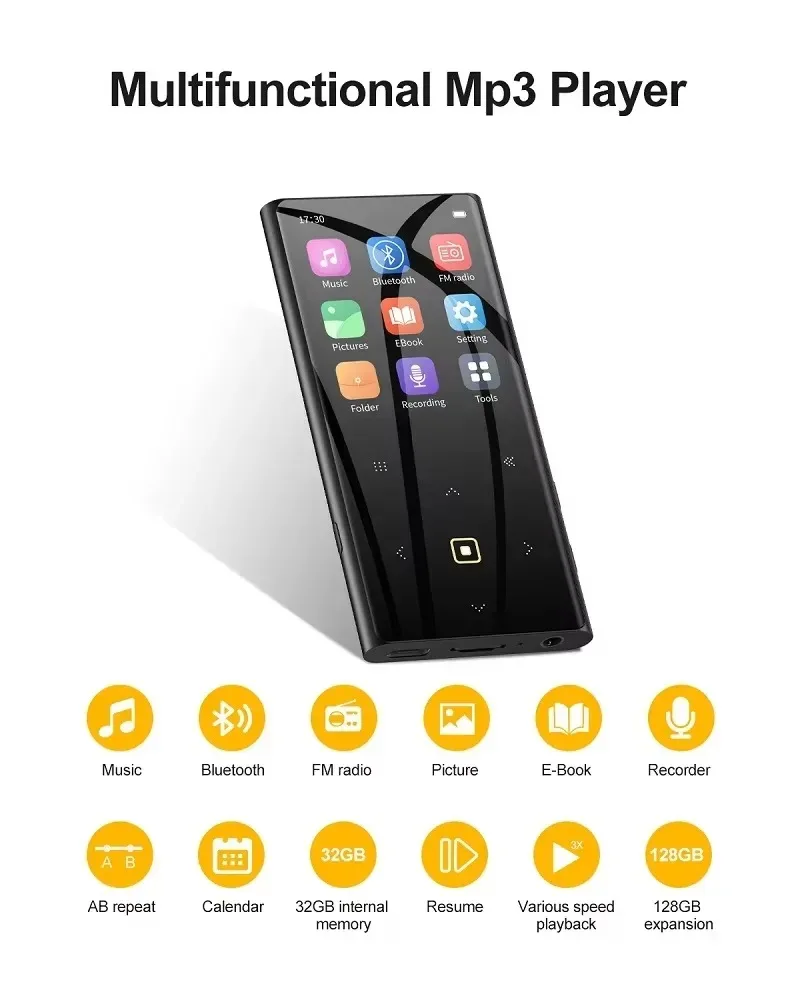 BEN JIE M2 mp3 player 32GB bluetooth Lossless HiFi Portable Audio Walkman FM Radio EBook Voice Recorder music player плеер mp3